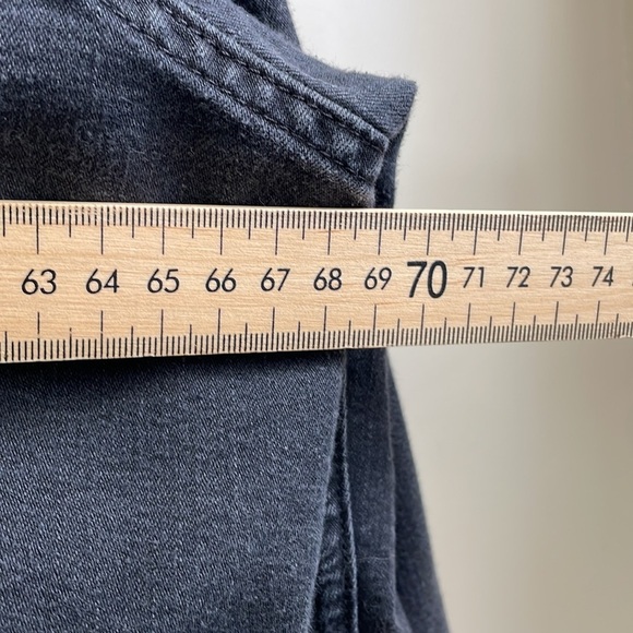 Levi's - Classic Chambray Pearl Snap Button Down Long Sleeve Shirt Charcoal XXL - Picture 10 of 11